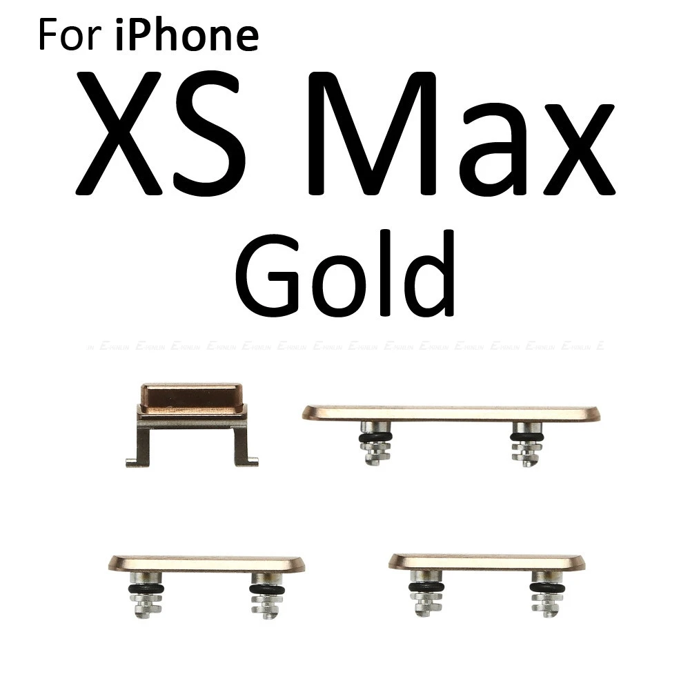 Side Button For iPhone X XR XS Max Power On Off Lock Volume Switch Mute Silent Key Set | Mobile Phone Flex Cables