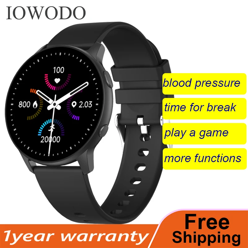 

Смарт-часы iowodo MX1 женские, 1,28 дюйма, сенсорный экран, водостойкие IP68