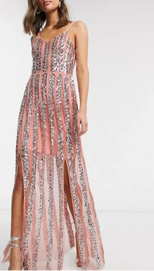 

New style beaded lace up dress for foreign trade