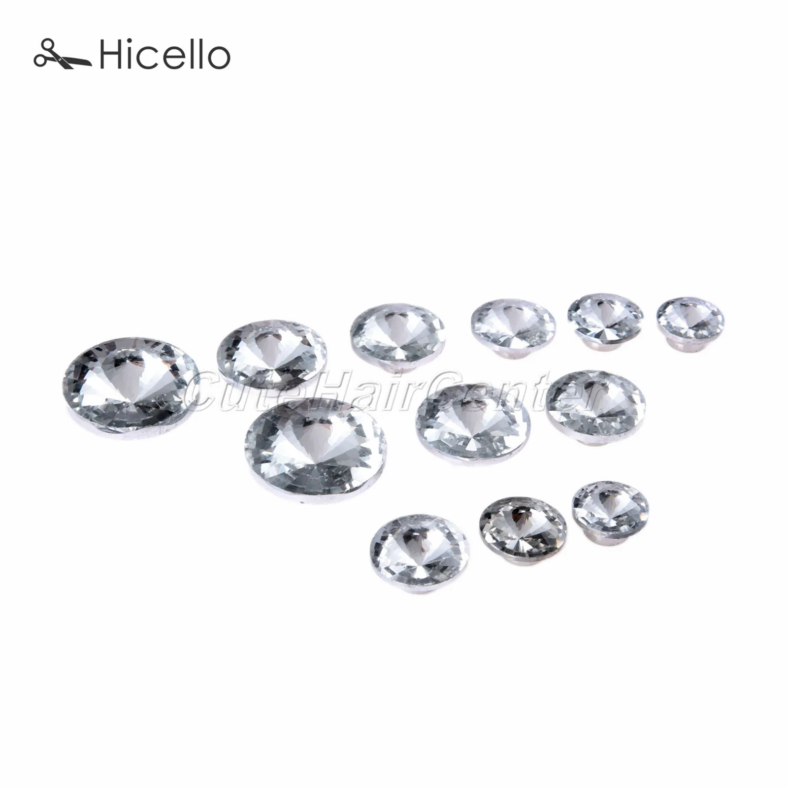 10 комплектов бриллиантовые гвозди стеклянные пуговицы искусственный узел 16 мм/18