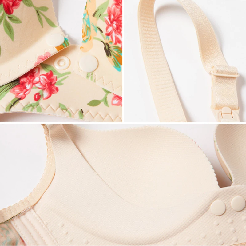

Maternity Nursing Bra Breathable Floral Breastfeeding Wire Free Underwear for Pregnant Women Breast Feeding Pregnancy Clothes