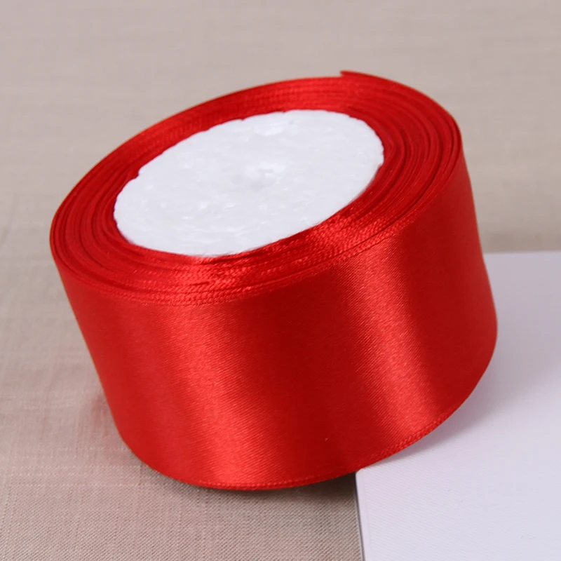 Красные атласные ленты Рождество Хэллоуин свадьба день рождения подарочная