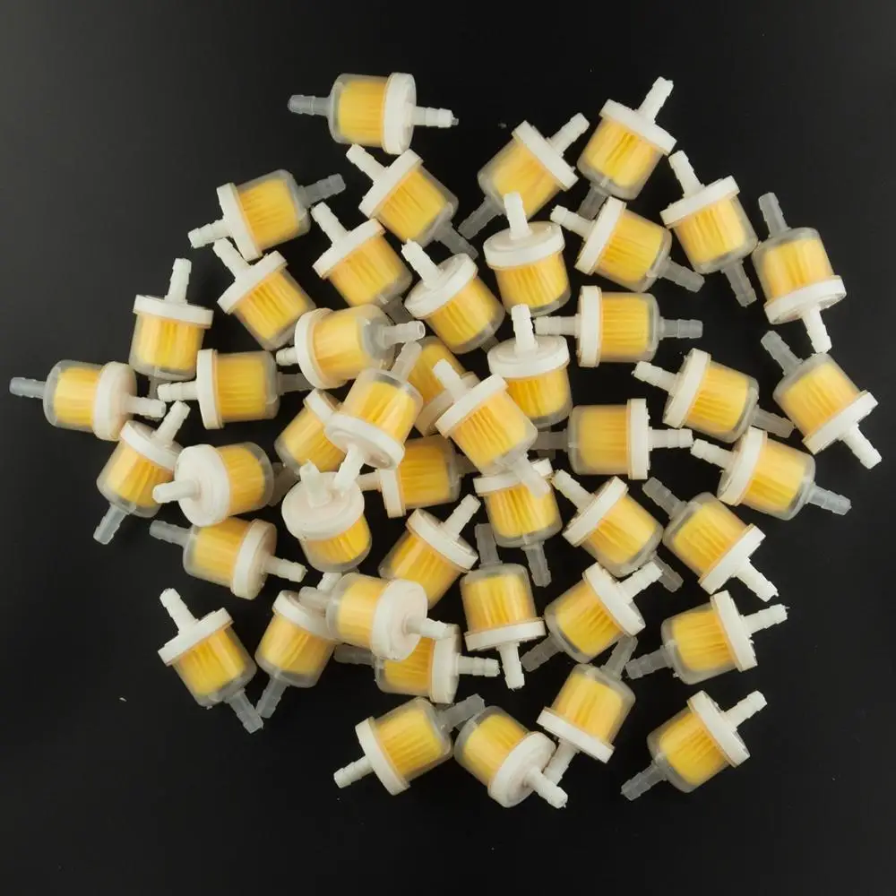 100 шт./лот универсальные мотоциклетные газовые топливные фильтры маленький