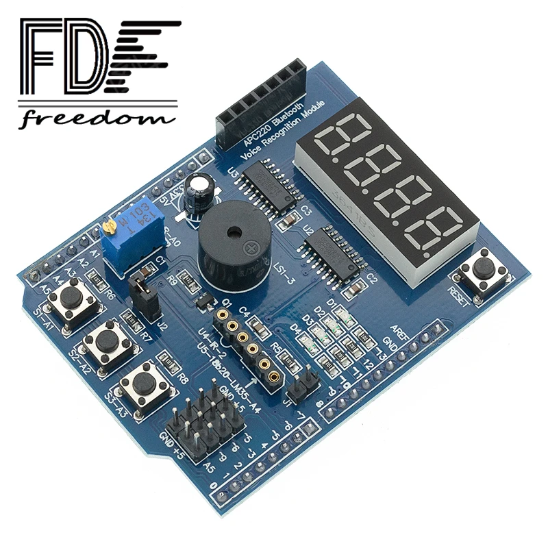 10PCS Multifunctional expansion board kit NEW based learning UNO R3 LENARDO mega 2560 Shield Multi-functional for Arduino | Лампы и