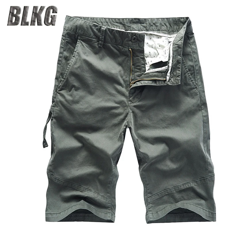 Мужские летние шорты Японская уличная одежда повседневные Прямые хлопковые