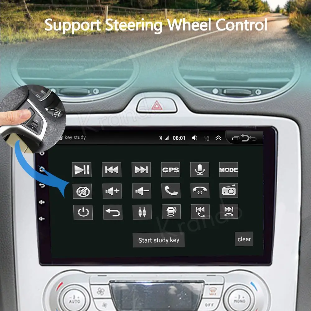 

Krando Android 10.0 9" For Ford Focus 2004-2011 Car Radio Player Gps Navigation Multimedia System