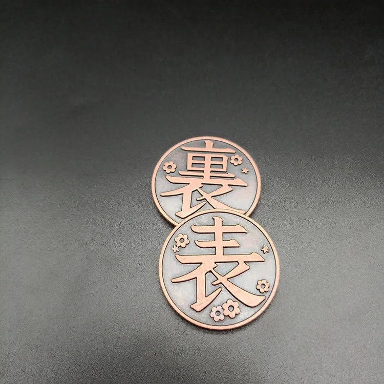 

Anime Demon Slayer Commemorative Coins Kimetsu No Yaiba Tsuyuri Kanao Kochou Shinobu Collection Yaiba Copper Coin Cosplay Prop