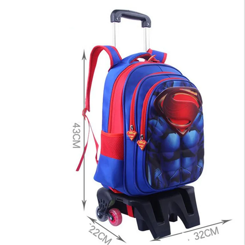 3D школьный рюкзак на колесиках Детский со съемными колесами|Школьные ранцы| |