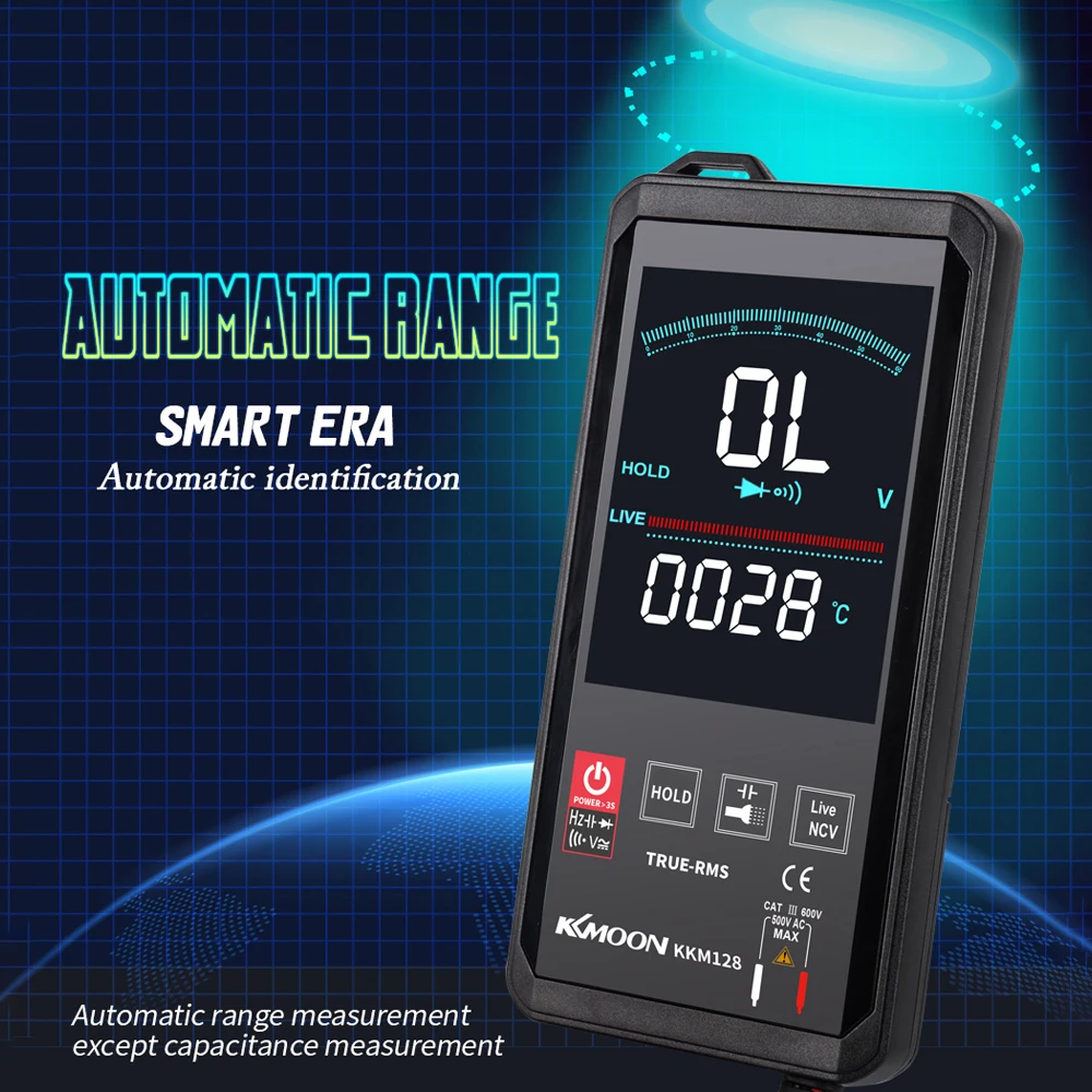 KKmoon Digital Multimeter Ultra-thin Voltage Frequency Capacitance Resistance Meter 6000 Counts Display Backlight | Инструменты