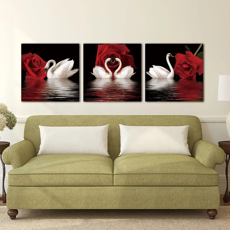 Современный настенный плакат Conisi с рисунком в скандинавском стиле красной розой