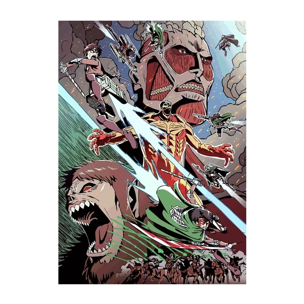 

Canvas Paintings Wall Japanese Classic Anime Monster Art HD Print Poster Home Decor Modular Pictures For Bedroom No Framework