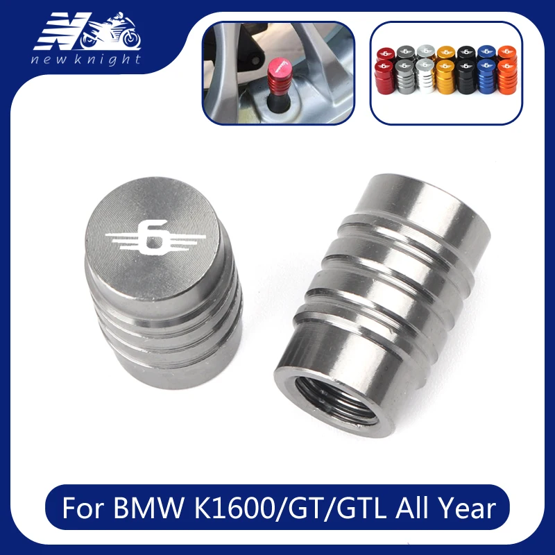 

For BMW K1600 K1600GT K1600GTL All Year With Logo Motorcycle Wheel Tire Valve Stem Caps Dust Aluminum Airtight Cover Accessories