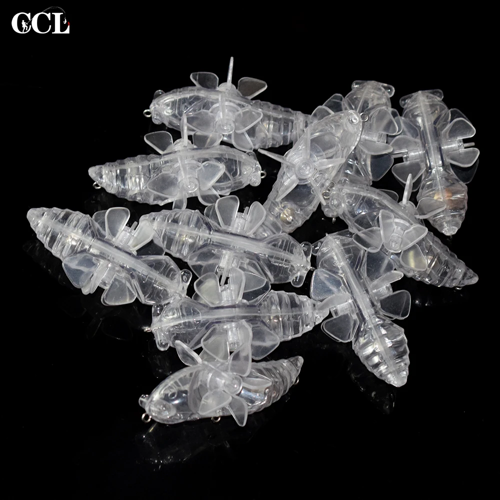 CCLTBA 10 шт./лот пустая приманка Topwater Cicada 7 5 см 13 3 г плавающая Неокрашенная насекомое