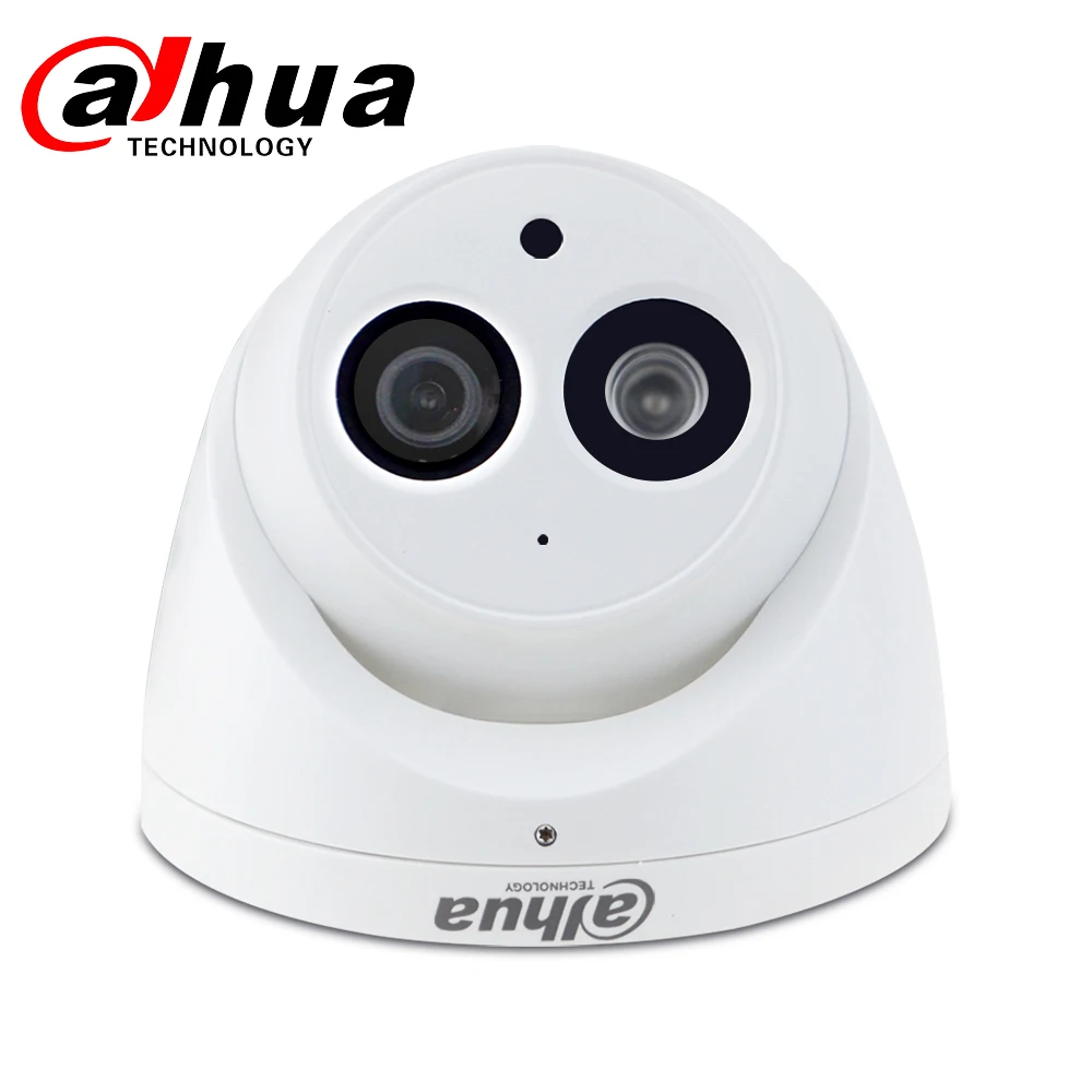 Dahua IPC-HDW4631C-A 6MP HD POE сетевая Мини купольная IP камера металлический чехол Встроенный микрофон CCTV камера 30 м ИК ночного видения Dahua IK10