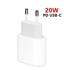 Сетевое зарядное устройство PD, 20 Вт, USB C, для iPhone 12 Pro Max Mini, быстрая зарядка 3,0 QC, 18 Вт, USB Тип C, быстрая зарядка, дорожный настенный адаптер для Apple