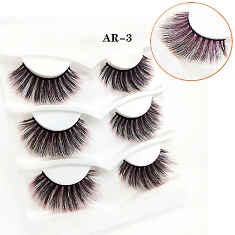 Ресницы Накладные из искусственной норки 3 пары в коробке | Красота и здоровье