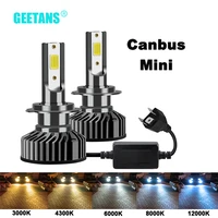 geetans h7 h4 led car headlight h1 h3 h8 h11 led 9005 hb4 9006 hb5 hb3 hb2 9003 9004 9007 car lights bulb 6500k canbus