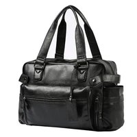 mens briefcase messenger shoulder bags large capacity handbag business high quality leather computer bags laptop multifunction