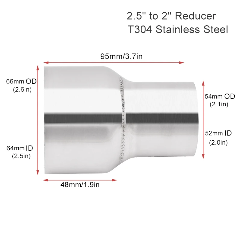 Соединитель выхлопной трубы SPEEDWOW автомобильный глушитель из нержавеющей стали