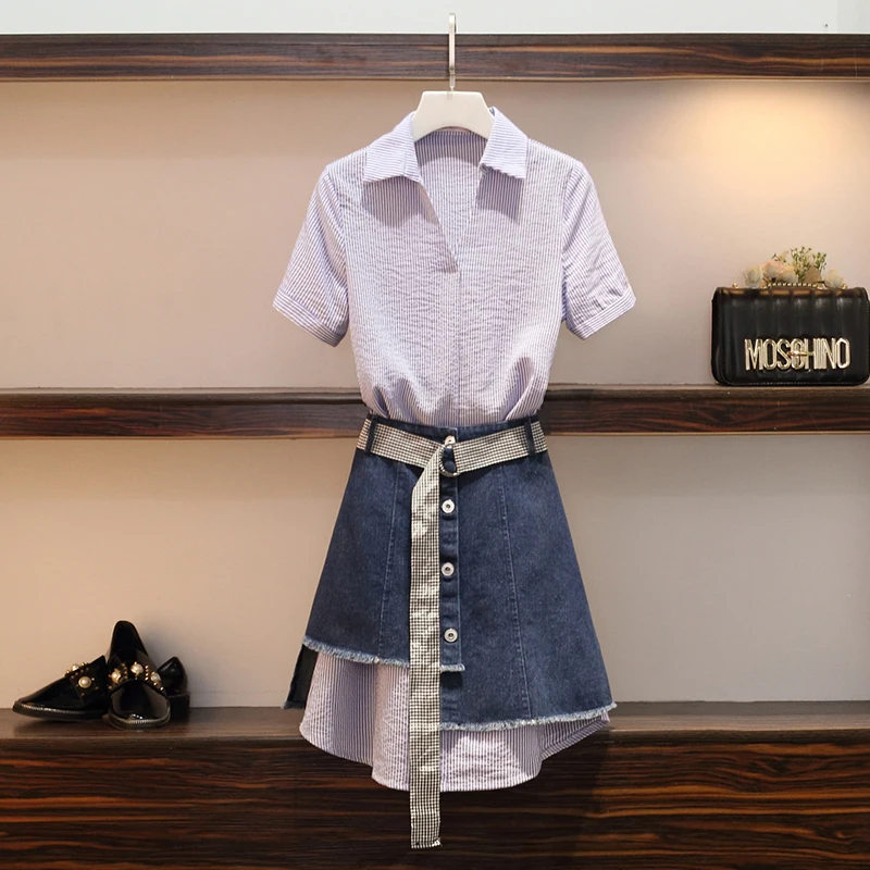 Женский необычный офисный комплект из двух предметов элегантные наряды большого