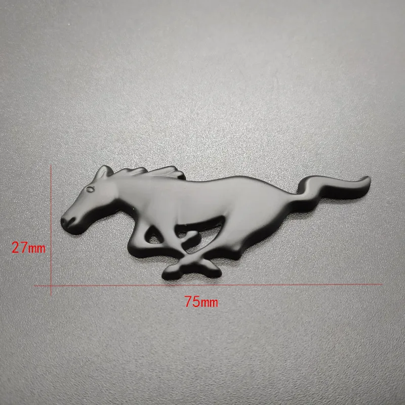 2 шт./компл. 3D Хром Металл Мустанг бег лошадь КРЫЛО боковой значок наклейка задний