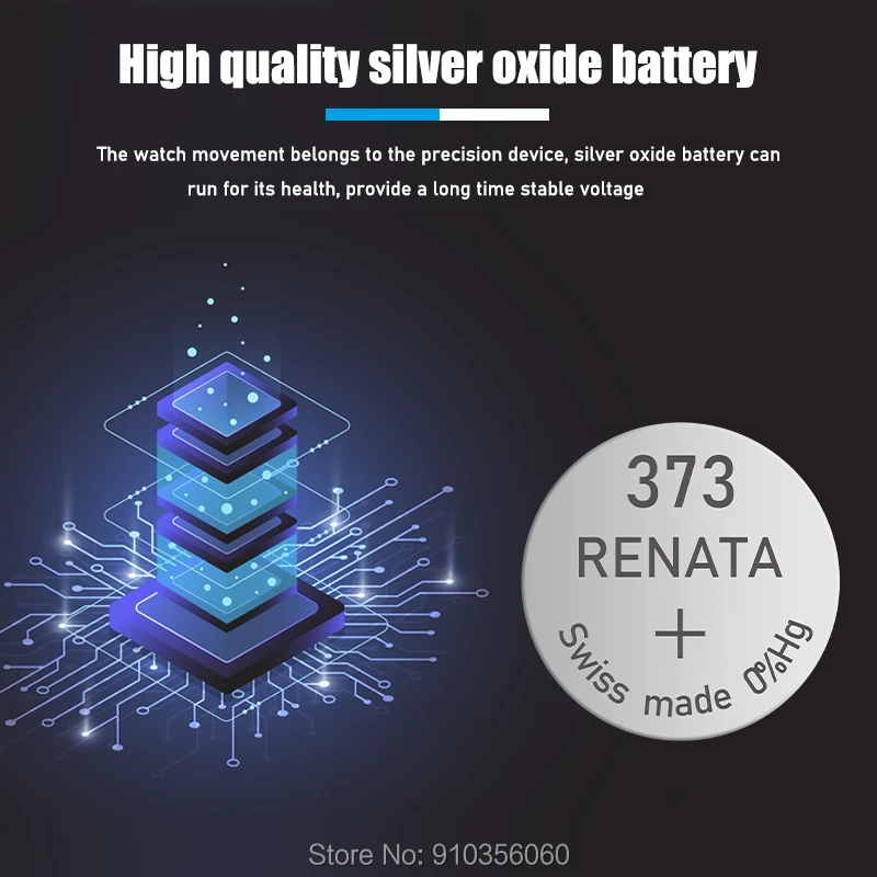 3 шт./лот новый бренд Renata долговечный 373 SR916SW 916 LR916 SR68 батарейный блок для часов
