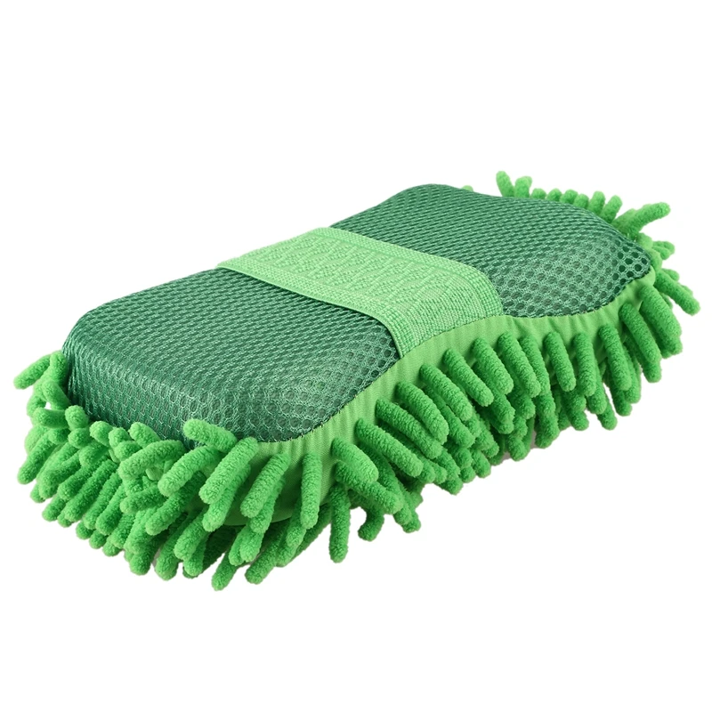 Car Hand Soft Towel Microfiber Chenille Washing Gloves Coral Fleece Auto | Дом и сад
