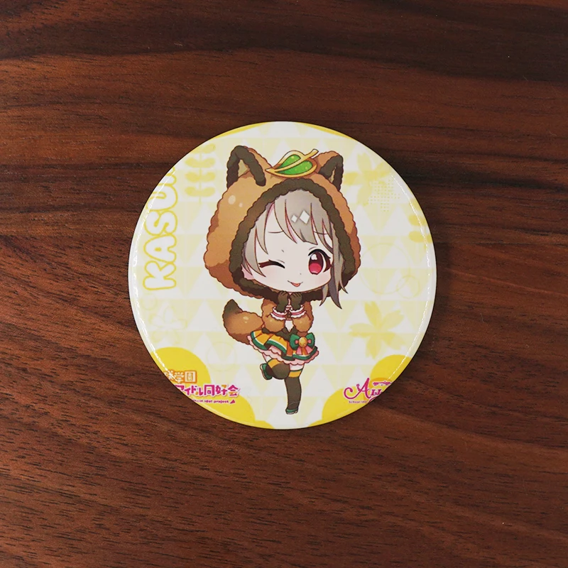 Значок аниме Ayumu Kasumi Shizuku Karin Kanata Ai Emma Verde PDP металлическая брошь в виде животного |