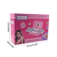 1 set children pretend makeup game toy water soluble nail polish girl play house