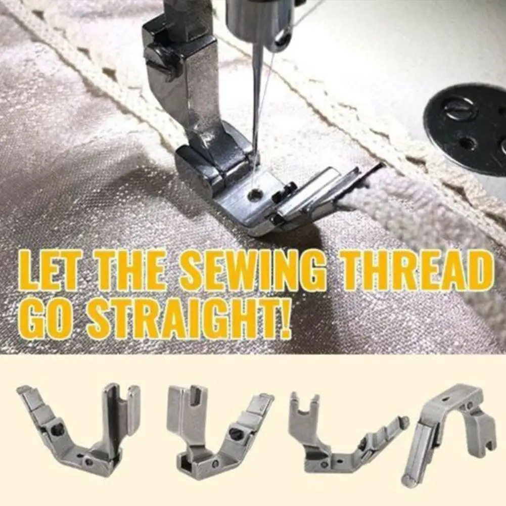 

Adjustable S10A Flat Car Tape Guide Belt Presser Foot Industrial Sewing Machine Flatcar Unilateral Steel-Sided Zipper Foot