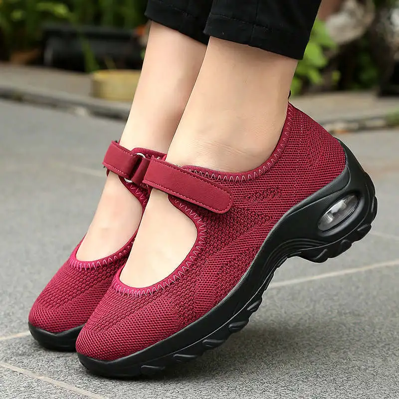 

Berfoot Running Shoes Woman Large Platform Yellow Sports Shoes Knit High Top Sneakers Lady Ladies Sport Shoes Sneakers Tennis