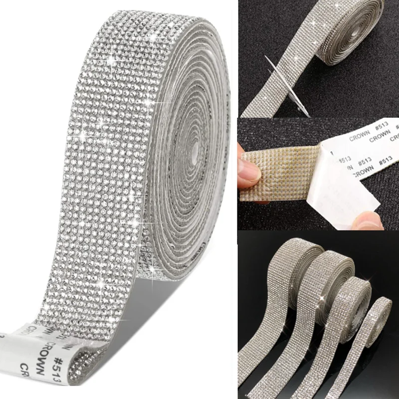 Самоклеящаяся лента с кристаллами Стразы наклейка сделай сам алмазная