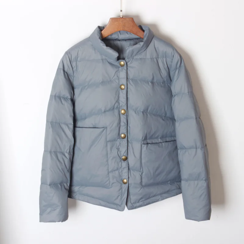 Новинка 2020 женское осенне-зимнее пальто белая куртка на утином пуху яркие цвета