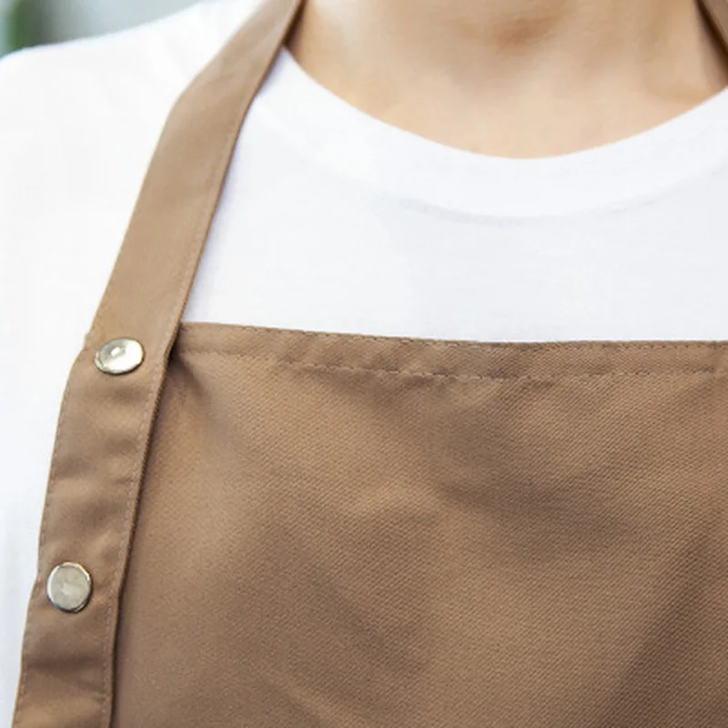 

Solid Color Cooking Kitchen Apron Men/women Chef Waiter Cafe Shop Barbecue Barber Apron Bib Kitchen Accessories