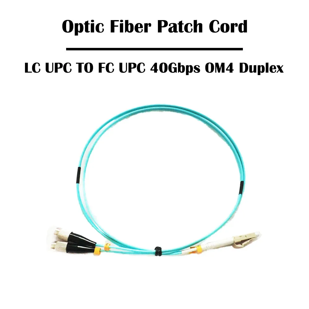 10 шт. дуплексный волоконный патч корд 2 0 м LC UPC до FC Гбит/с OM3/ 40 OM4 мм 50/125 мм|fiber patch