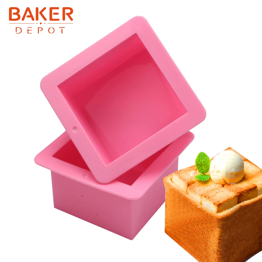 Силиконовая форма для мыла 500 мл силиконовая торта тостов квадратного хлеба