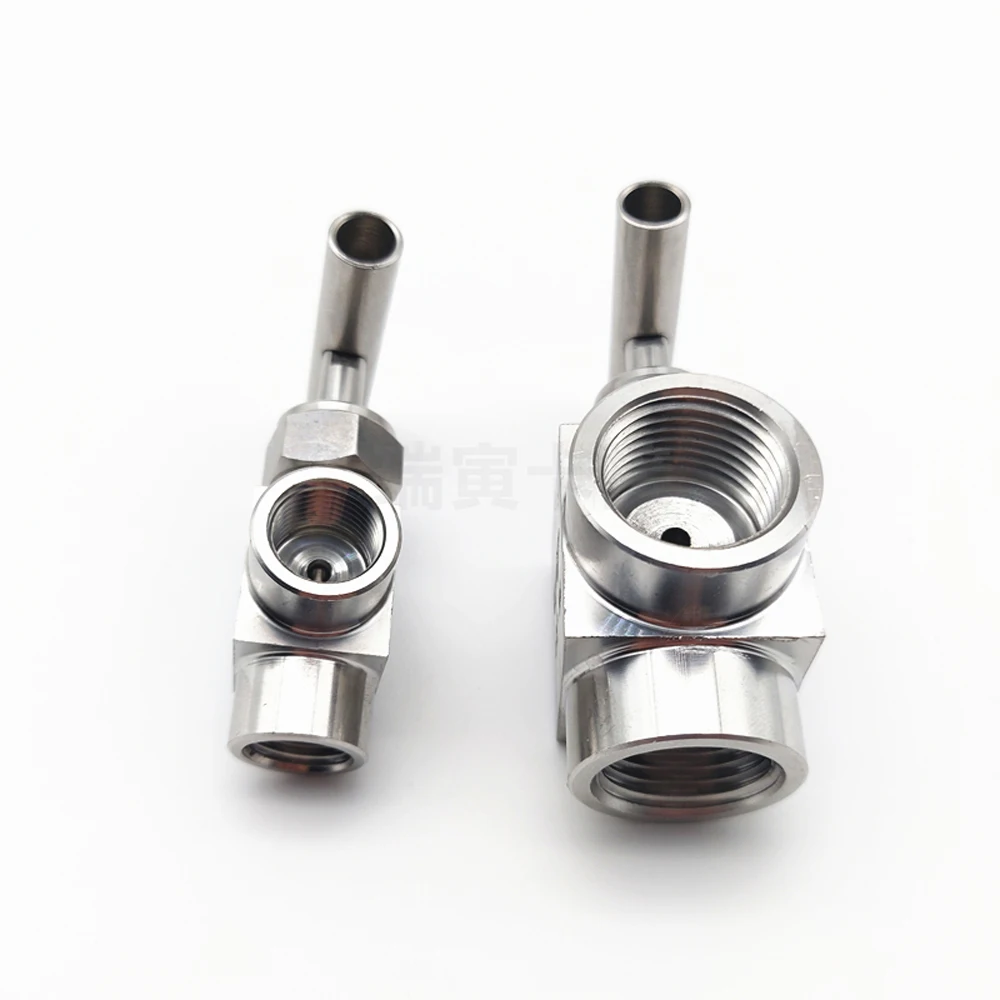 1/" 1/4" 3/" 1/2" BSP Женский угловой игольчатый клапан кран 915 фунтов/кв. дюйм 304 Нержавеющая Регулировка потока с однообразной ручкой
