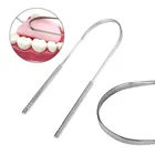 1 шт., скребок для языка из нержавеющей стали