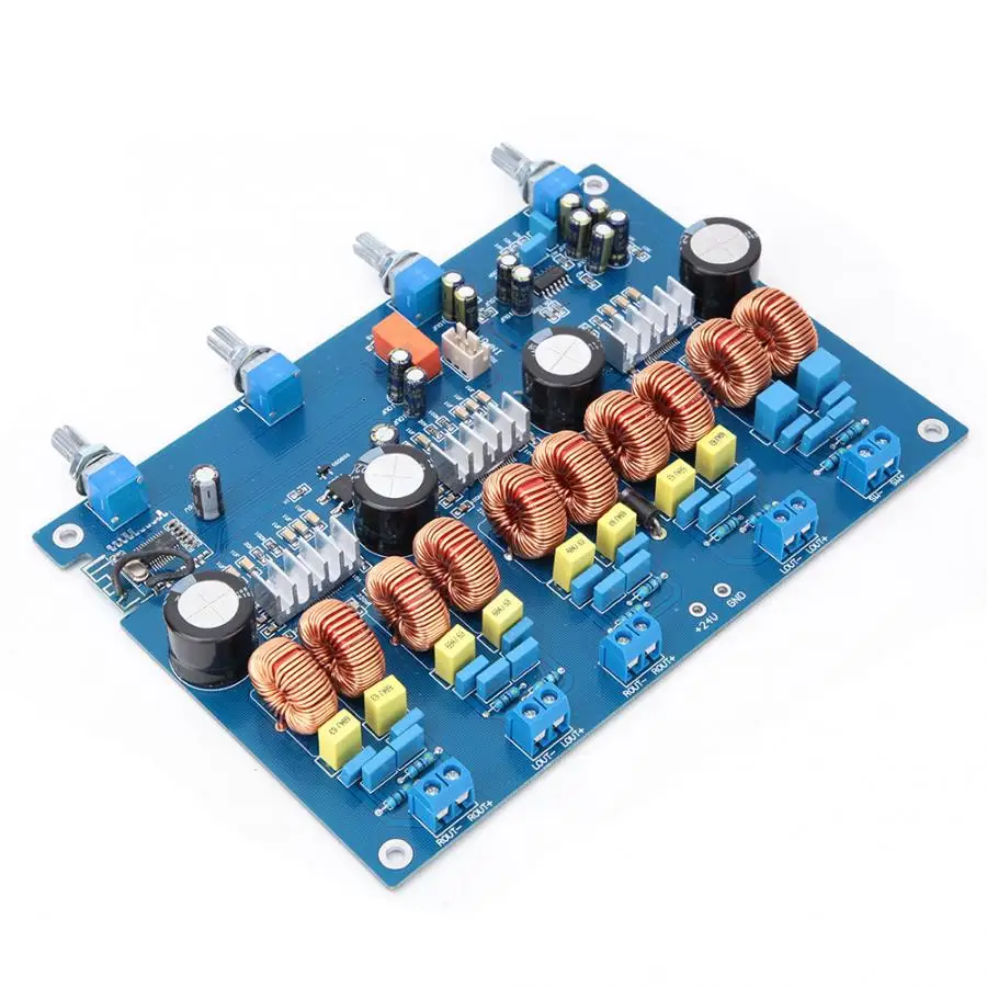 TPA3116 4 1 Класс D Модуль платы усилителя Bluetooth 4*50 Вт + 100 Панель ЖК-дисплея высокого