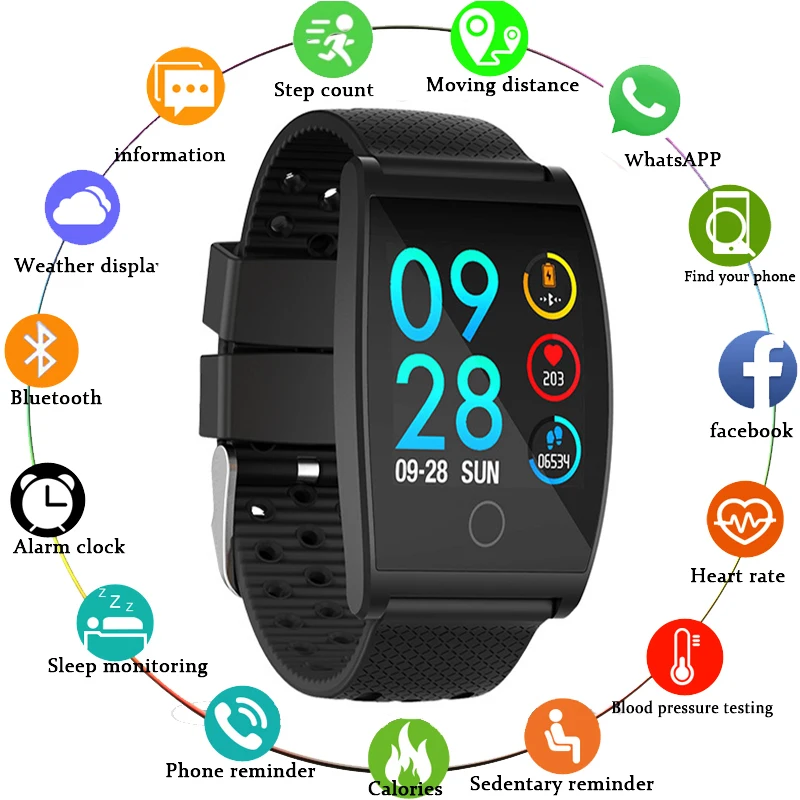 QS05 GPS Смарт часы умные с артериальным давлением фитнес трекер монитор сердечного