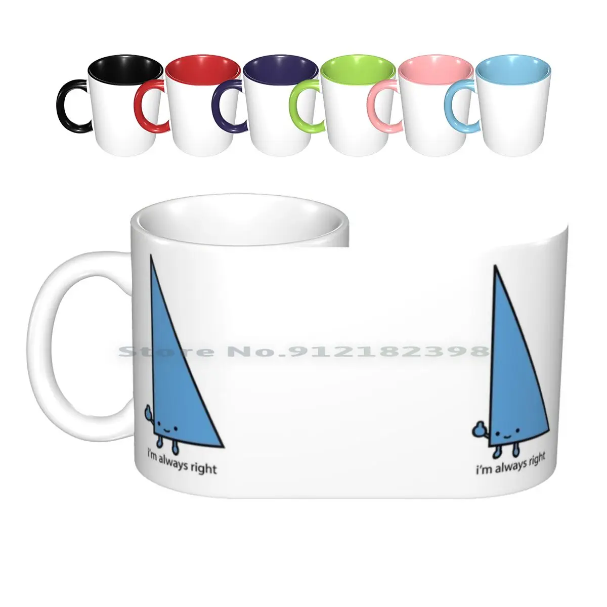 

Always Right Ceramic Mugs Coffee Cups Milk Tea Mug Math Right Teacher Always School Student Major Class Classroom Angle Humor