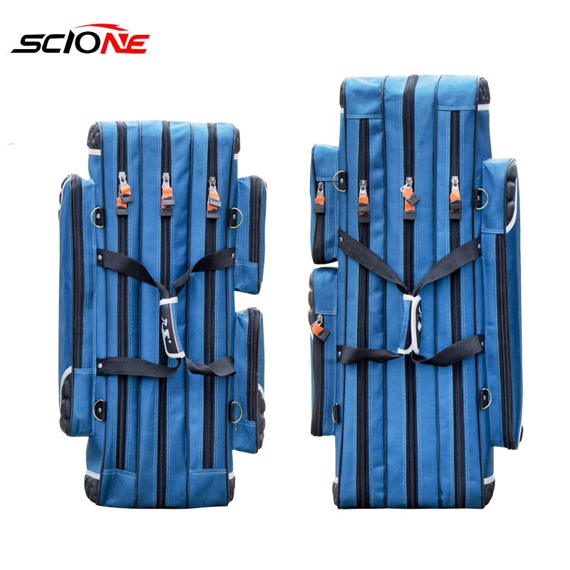 Трехслойная 80/90 см рыболовная сумка большой емкости водонепроницаемая