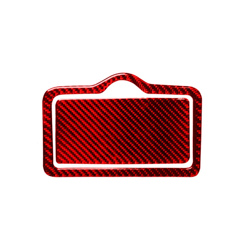 

2PCS Carbon Fiber Rear Cup Holder Cover Panel Trim Car Accessories Interio Stickers Decorative For Audi Q7 (4M) 2016-2019