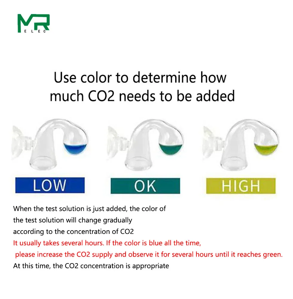 Wyin аквариум CO2 индикатор решение садок для рыбы жидкости Тесты PH долгосрочной