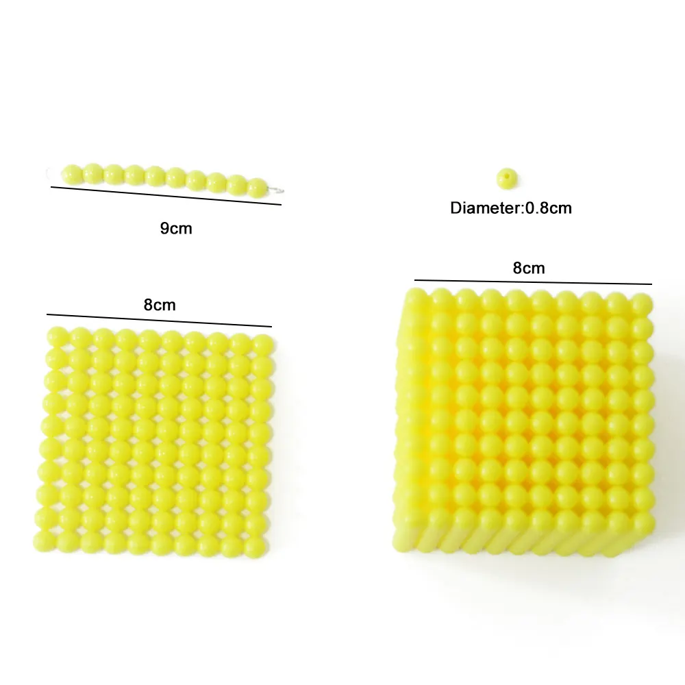 

Montessori children's math games, decimal educational math toys, Cube Beads