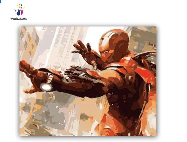 Краска по номеру художественная живопись номерам аниме Marvel персонаж | Дом и сад