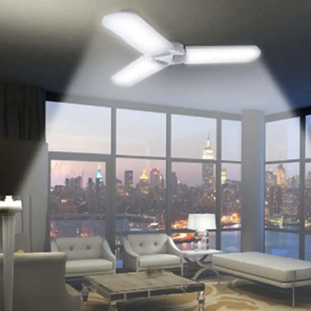 

E27 Auto Fan Light Bright Smart Garage Light Light Bulb Indoor Outdoor Street Eco-Friendly Dusk To Dawn Hallway