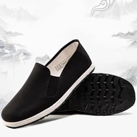 chinese beijing cotton shoes men male cosplay costume comfortable sneaker breathable kung fu casual flats gommino driving shoes