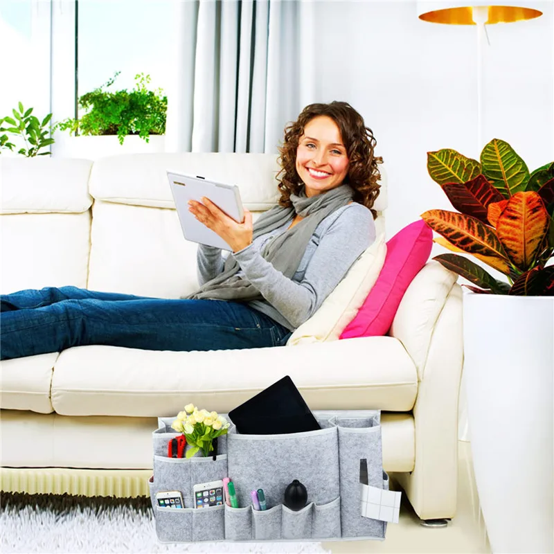 Прикроватный ящик для хранения Caddy/кровать аккуратные Карманный 8 карман