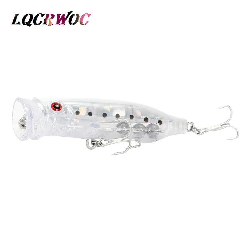 Новая приманка Popper 7 см 9 г неокрашенные рыболовные приманки воблеры Троллинговый